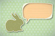 Illustration: vintage Happy Easter card vintage Happy Easter card