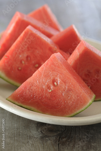 Photo: Fresh watermelon wedges Fresh watermelon wedges