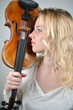Photo: Frau mit Violine close up Frau mit Violine close up
