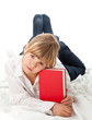 Girl reading book