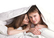 couple in a bed