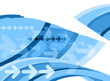 blue graphic arrows