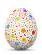 Osterei, Ostern, Ei, Blumen, Pünktchen, Blumen, gepunktet, 3D