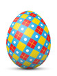 Vector: Osterei, Ostern, Ei, karriert, Karomuster, Karo, bunt, Design Osterei, Ostern, Ei, karriert, Karomuster, Karo, bunt, Design