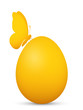 Osterei, Ostern, Ei, Schmetterling, Design, Orange, Orange-Gelb
