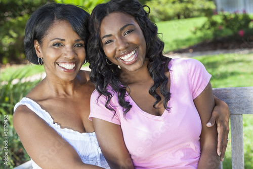 Photo: African American Woman Girl Mother Daughter African American Woman Girl Mother Daughter