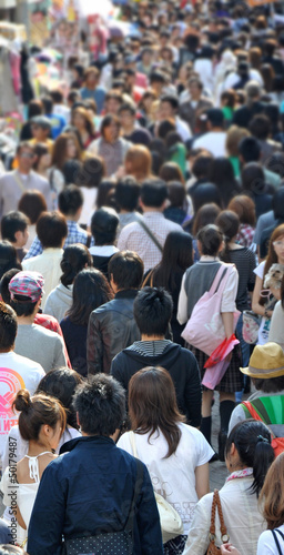 Photo: Foule asiatique Foule asiatique