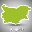 Bulgaria map sticker