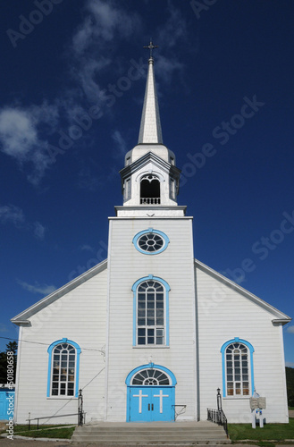 Photo: Quebec, the historical church of Baie Sainte Catherine Quebec, the historical church of Baie Sainte Catherine