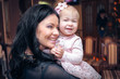 picture of happy mother with baby