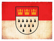 Grunge-Flagge Köln (Nordrhein-Westfalen, Deutschland)