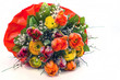 Buntes Blumenträußchen freigestellt