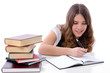 Teenager doing homework