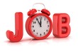 Job. White background