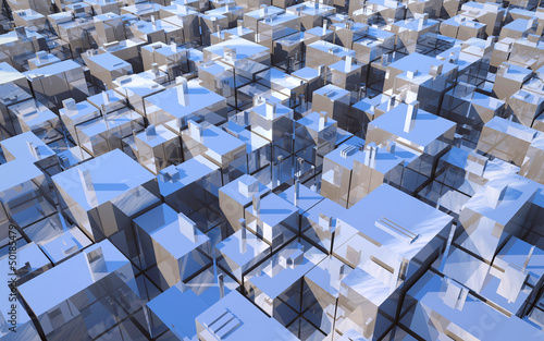 Illustration: city abstract city abstract
