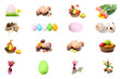 Foto: Easter Collage Over White Easter Collage Over White