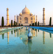 Taj Mahal in sunrise light, Agra, India