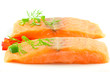 Zwei Lachsfilets