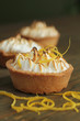 Meringue and lemon tart