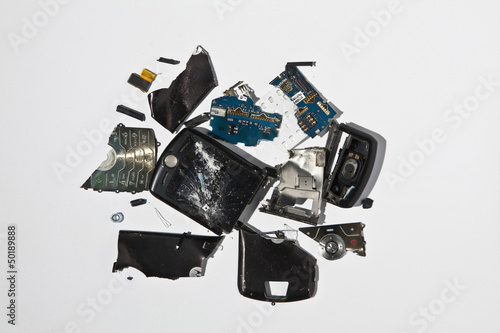 Photo: Broken cell phone Broken cell phone