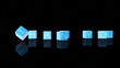 Thank You Boxes Falling against black