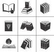 Vector: Book icons set. Book icons set.
