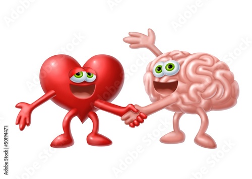Illustration: cuore e mente cuore e mente