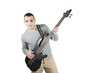 Photo: man whit bass man whit bass