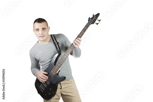 Photo: man whit bass man whit bass