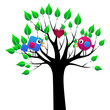 Vektor: Love birds Love birds