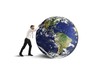Destruction of the world (earth  furnished by NASA)