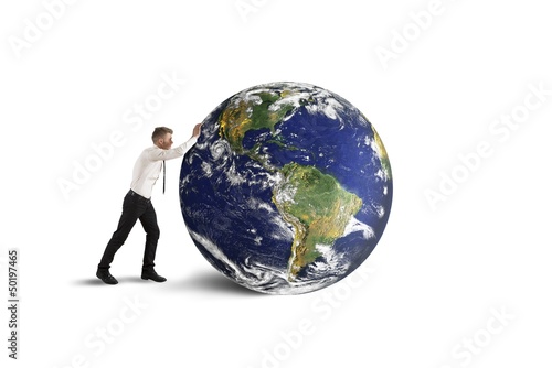 Photo: Destruction of the world (earth furnished by NASA) Destruction of the world (earth furnished by NASA)