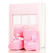 Baby photo album isolated on white