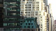 highlights from the sun on a skyscrapers, time lapse