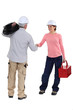Partners handshaking