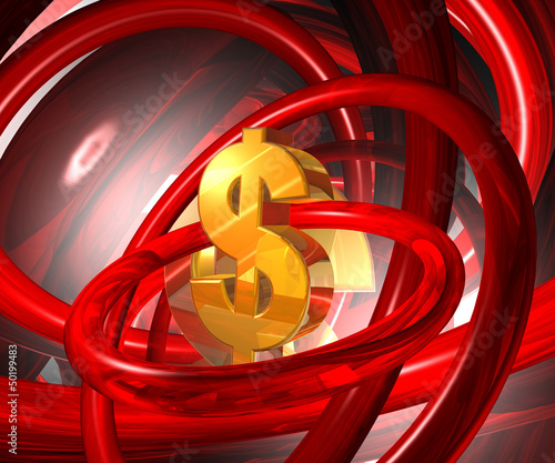 Illustration: dollar symbol dollar symbol