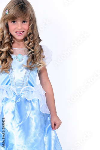 Photo: little girl in a princess dress little girl in a princess dress
