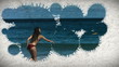 Slow motion beach montage