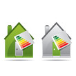Green building concept,energy saving certificate concept