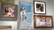 Montage of families having fun together