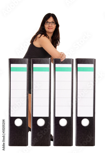 Photo: Woman based on file folders Woman based on file folders