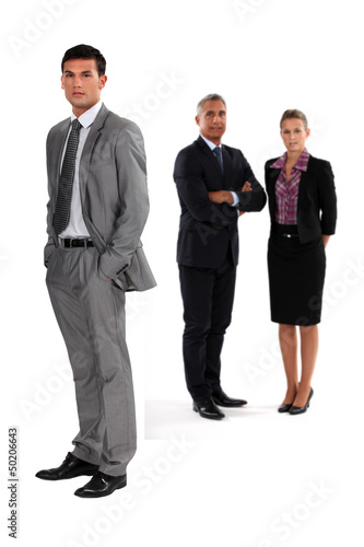 Photo: Three successful colleagues Three successful colleagues