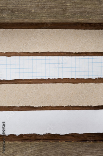 Photo: note paper on wood note paper on wood