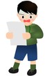 驚く　男の子　こども