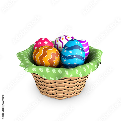 Illustration: Easter basket Easter basket