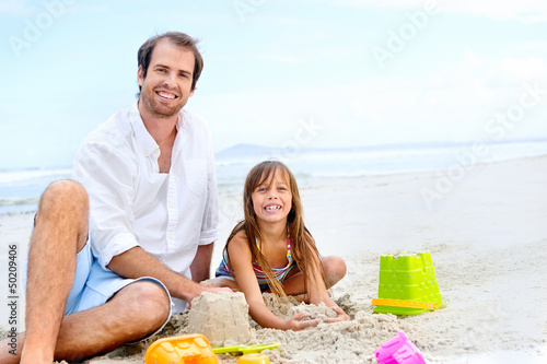 Photo: happy sand castle child happy sand castle child