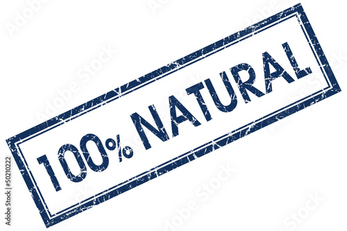 Illustration: 100% natural stamp 100% natural stamp