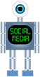 social media icon, vector