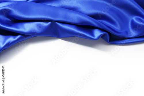 Photo: blue silk background blue silk background