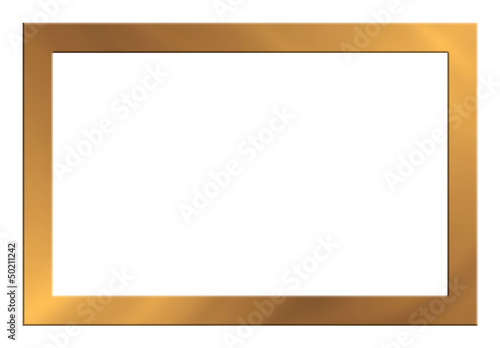 Illustration: Bilderrahmen, gold, glänzend Bilderrahmen, gold, glänzend